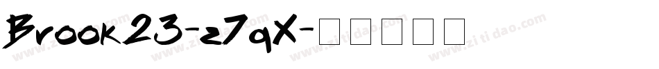Brook23-z7qX字体转换
