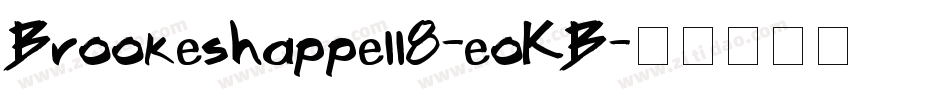 Brookeshappell8-eoKB字体转换