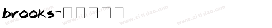 brooks字体转换