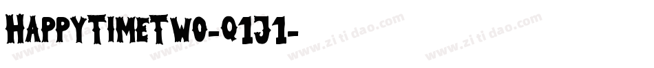 HappyTimeTwo-q1J1字体转换