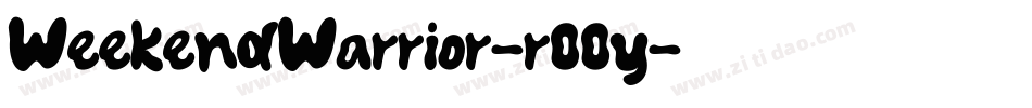 WeekendWarrior-r00y字体转换