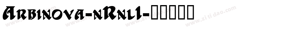 Arbinova-nRnl1字体转换