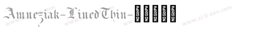 Amneziak-LinedThin字体转换