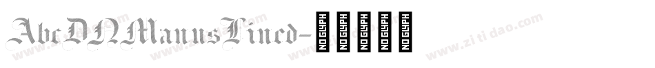 AbcDNManusLined字体转换