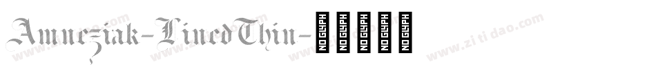 Amneziak-LinedThin字体转换