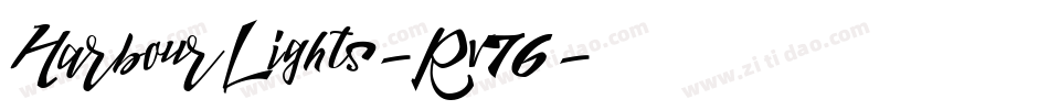 HarbourLights-Rv76字体转换
