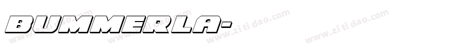 bummerla字体转换
