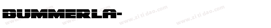bummerla字体转换