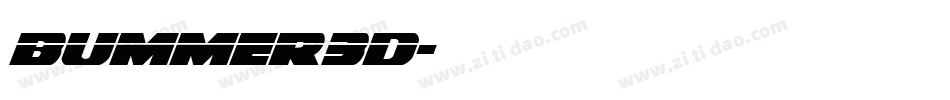 bummer3d字体转换