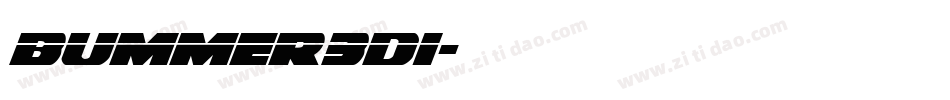 bummer3di字体转换