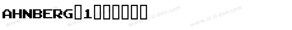AHNBERG_1字体转换