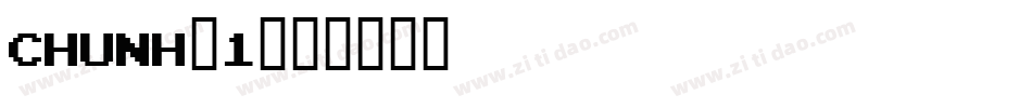CHUNH_1字体转换