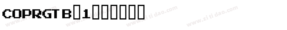 COPRGTB_1字体转换