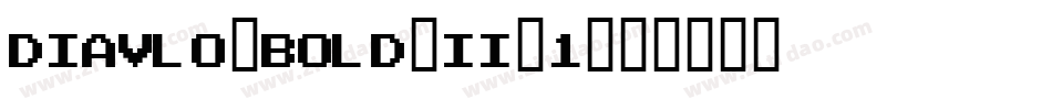 Diavlo_BOLD_II_1字体转换
