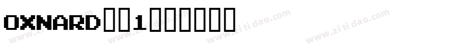 OXNARD__1字体转换