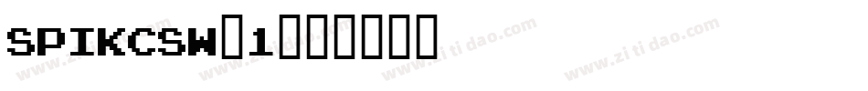 SPIKCSW_1字体转换