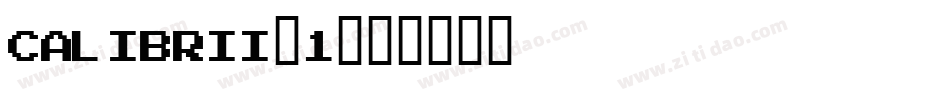 calibrii_1字体转换