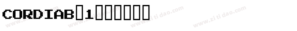 cordiab_1字体转换