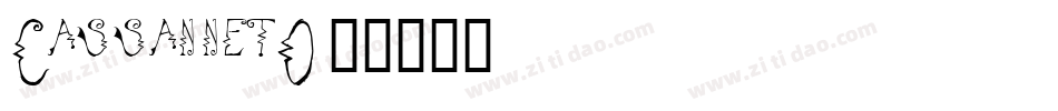 CassannetO字体转换