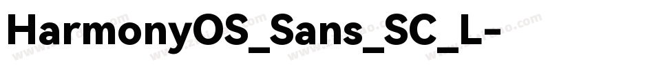 HarmonyOS_Sans_SC_L字体转换