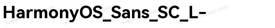 HarmonyOS_Sans_SC_L字体转换