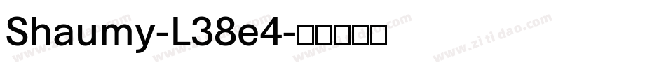Shaumy-L38e4字体转换