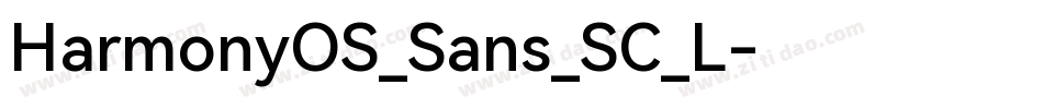 HarmonyOS_Sans_SC_L字体转换