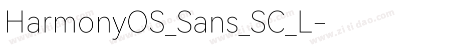 HarmonyOS_Sans_SC_L字体转换