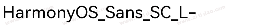 HarmonyOS_Sans_SC_L字体转换