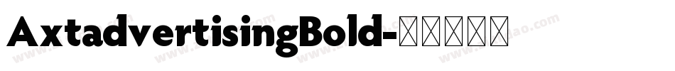 AxtadvertisingBold字体转换