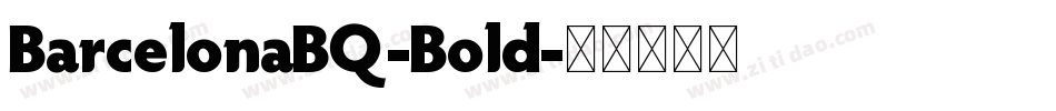 BarcelonaBQ-Bold字体转换
