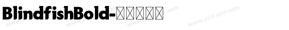 BlindfishBold字体转换