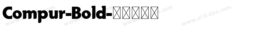 Compur-Bold字体转换