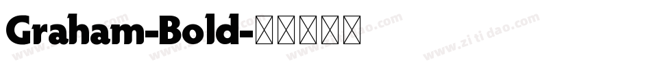 Graham-Bold字体转换