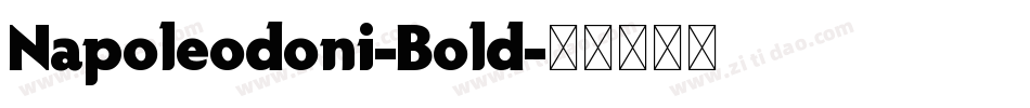 Napoleodoni-Bold字体转换