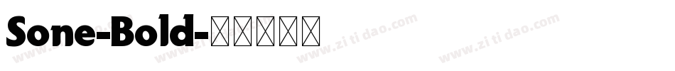 Sone-Bold字体转换