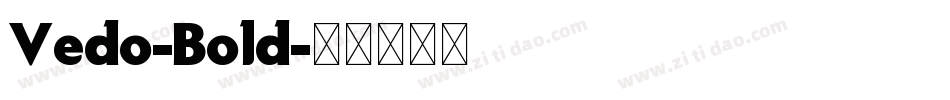 Vedo-Bold字体转换