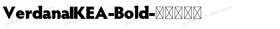 VerdanaIKEA-Bold字体转换