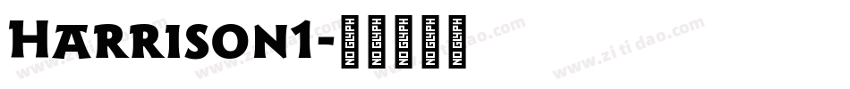 Harrison1字体转换