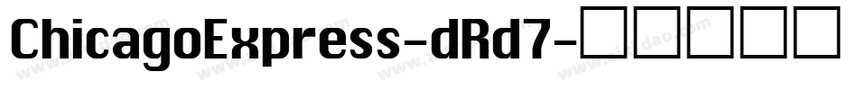 ChicagoExpress-dRd7字体转换