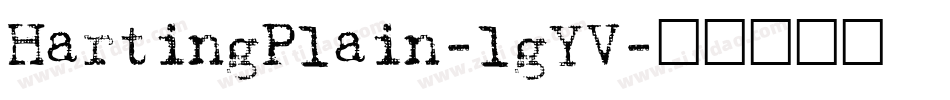 HartingPlain-lgYV字体转换