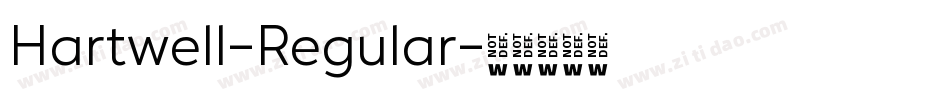 Hartwell-Regular字体转换