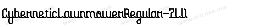 CyberneticLawnmowerRegular-7LVP字体转换