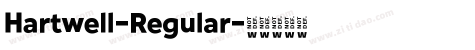 Hartwell-Regular字体转换