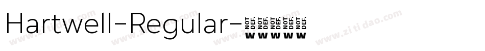 Hartwell-Regular字体转换