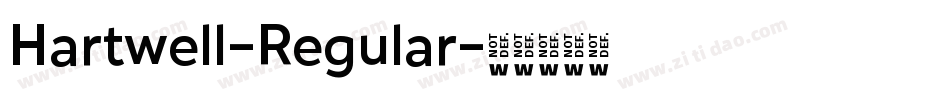 Hartwell-Regular字体转换