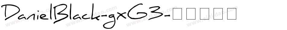 DanielBlack-gxG3字体转换