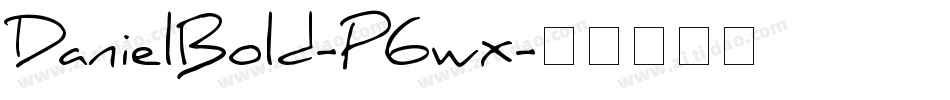 DanielBold-P6wx字体转换