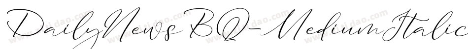 DailyNewsBQ-MediumItalic字体转换