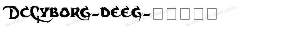DcCyborg-deeg字体转换